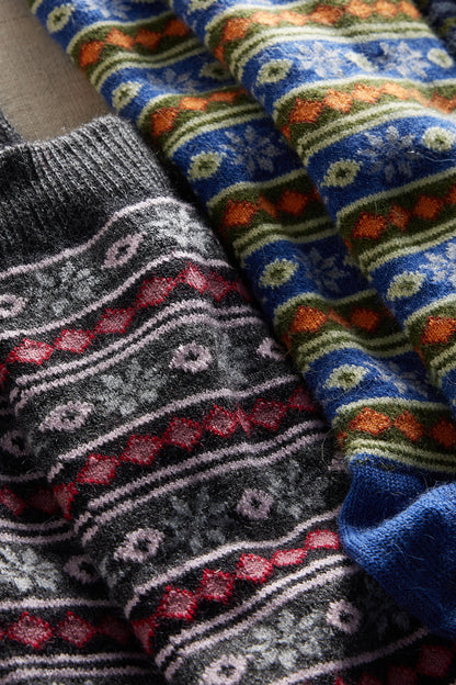 Starry Stripe Alpaca Socks