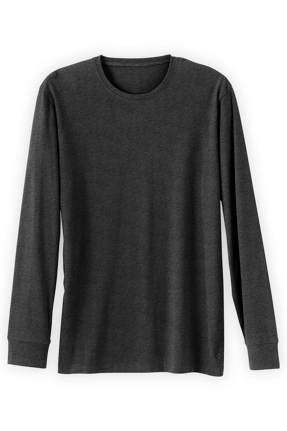 Men's 100% Organic Cotton Long Sleeve Crew Neck T-shirt